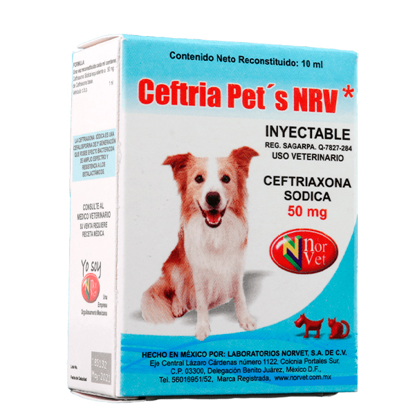 CEFTRIA-PETS 50 mg NRV 10 ml.