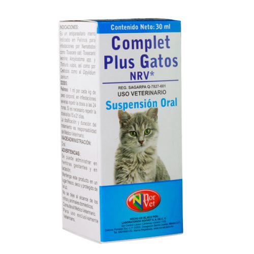 COMPLET PLUS GATOS NRV Susp oral. 30 ml