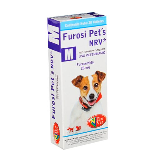 FUROSI PETS 28 MG "M" 20 TABS