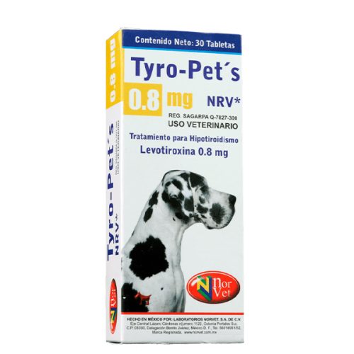 TYRO-PETS 0.8 MG NRV 30 TABS.