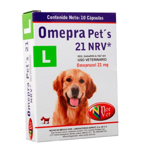 OMEPRA PETS 21mg. 10 caps