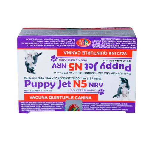 PUPPY JET N5 NRV + Diluente Lepto 6 12 unidosis