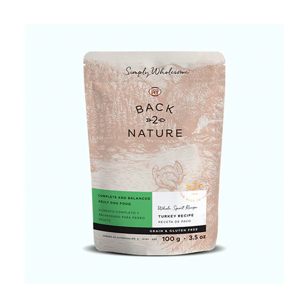 GrandPET Back 2 Nature Pouch Receta de pavo 100 gr