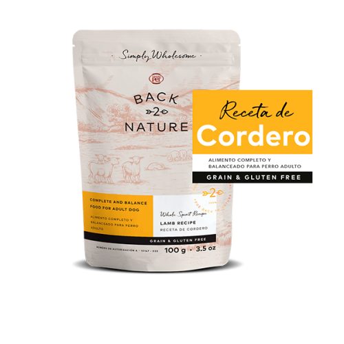 GrandPET Back 2 Nature Pouch Receta de Cordero 100 gr