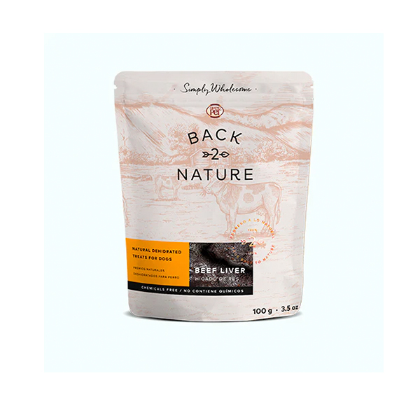 GrandPET Back 2 Nature Deshidratado Higado de Res 100 gr