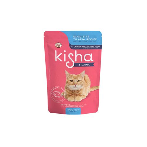 GrandPET Kisha Pouch Alimento Humedo Tilapia 85 gr
