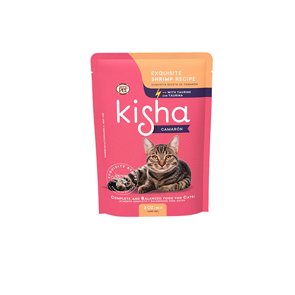 GrandPET Kisha Pouch Alimento Humedo Camarón 85 gr