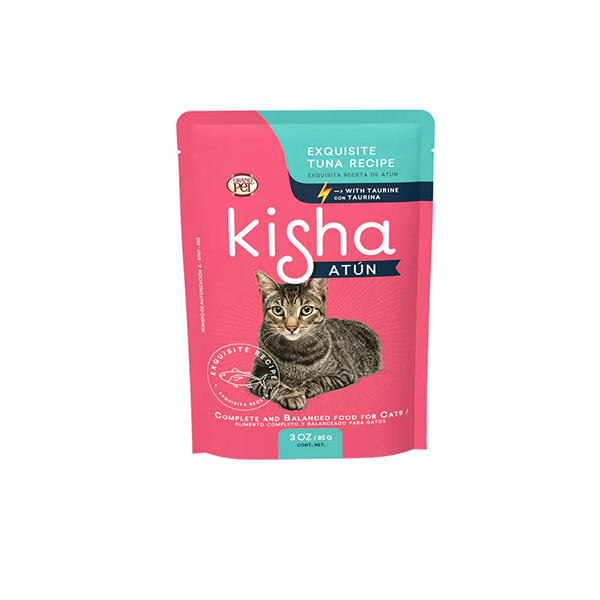 GrandPET Kisha Pouch Alimento Humedo Atun 85 gr