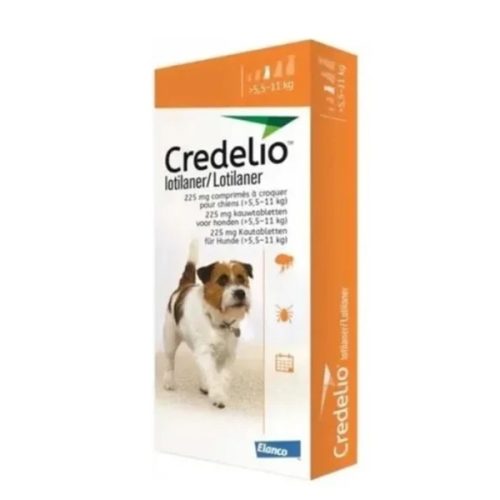 Credelio 5.5-11 kg 3 tabletas ( 225 mg Lotilaner ) Pulgas y Garrapatas