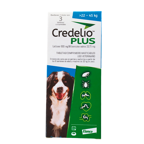 Credelio Plus Perros 900 mg 22 a 45 kg